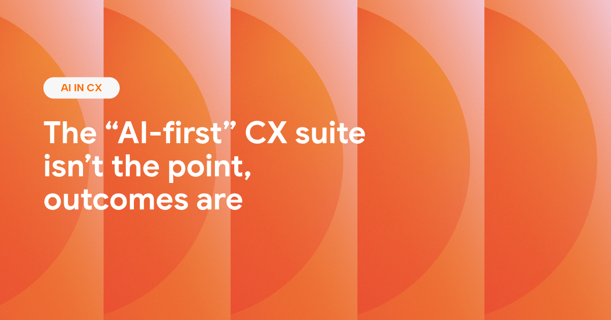 Outcome design in CX
