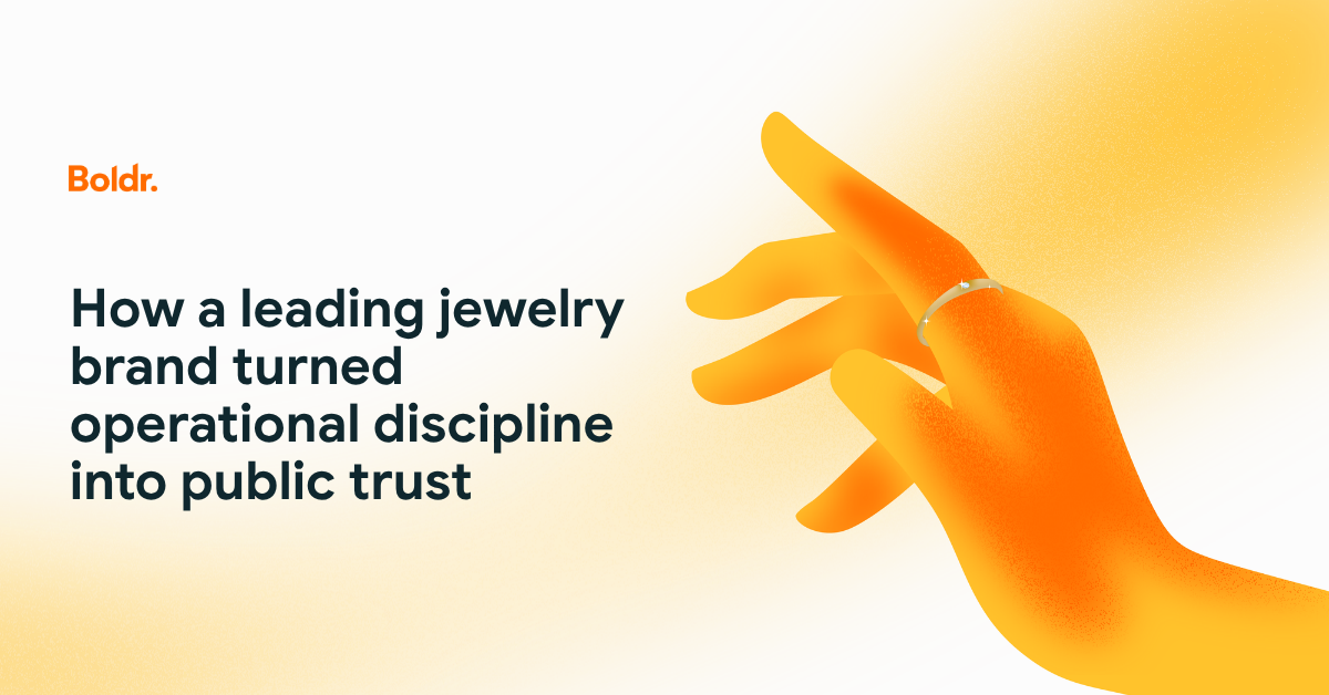 Turning operational discipline into trust