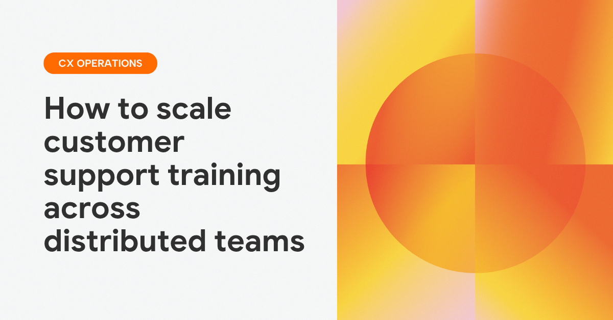 Disributed support team training